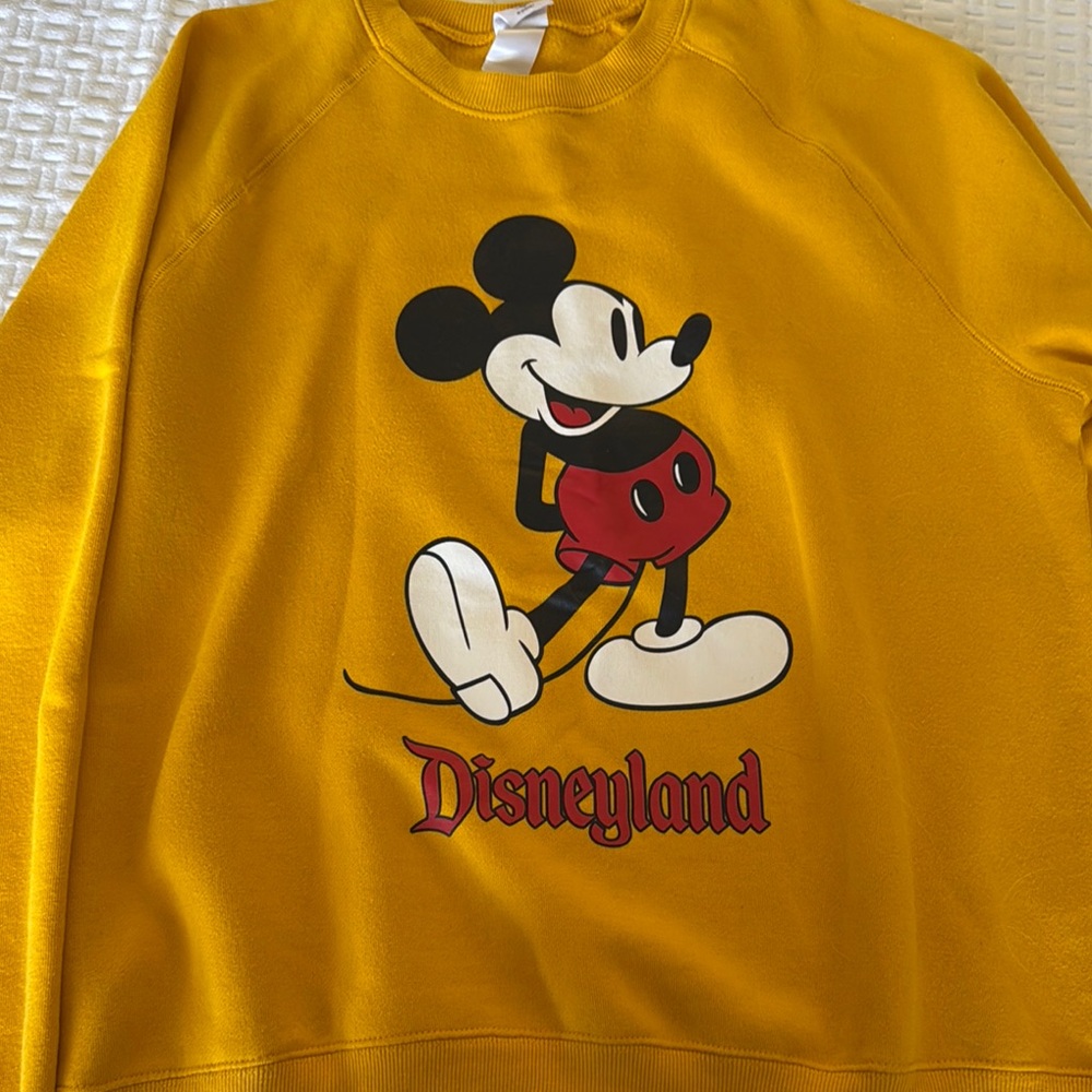 Disney Yellow Mickey Mouse Women's Sweater